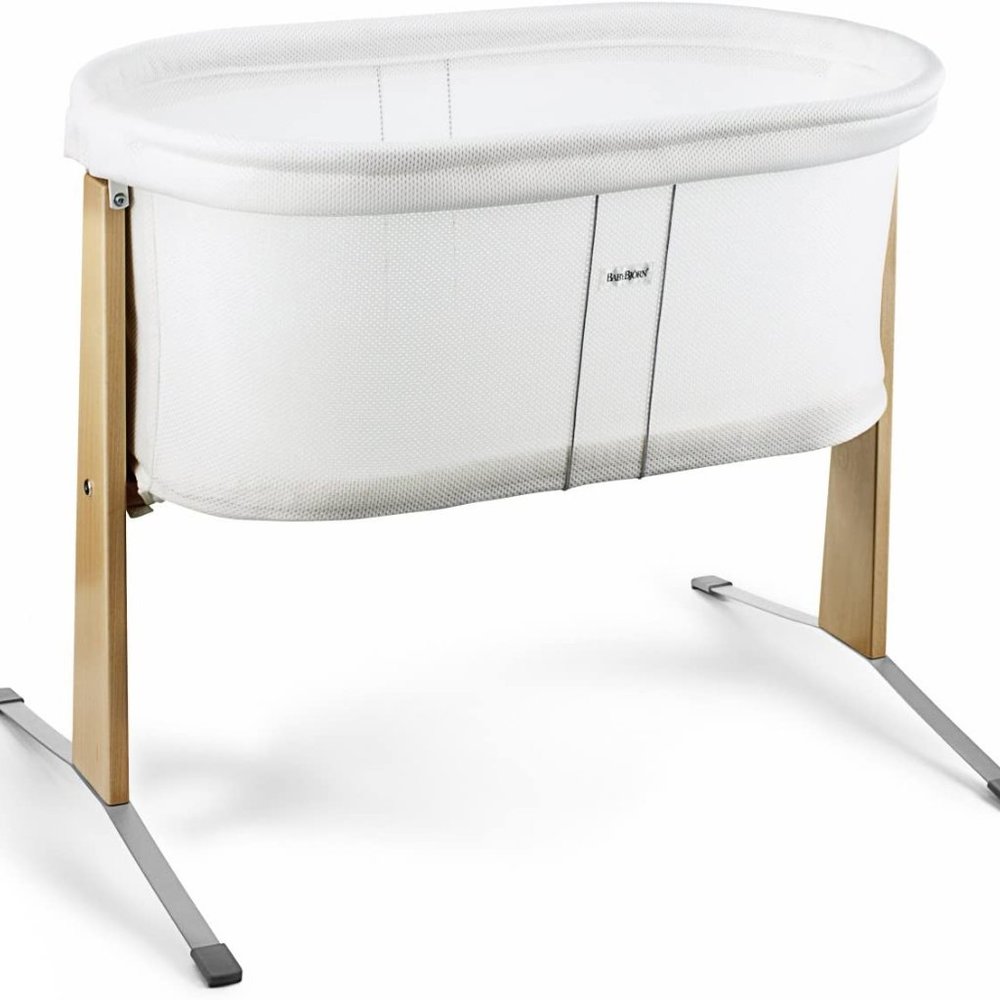 BabyBjorn Rocking Cradle, White Baby Cradle Bassinet & Stand - Brand New in Box